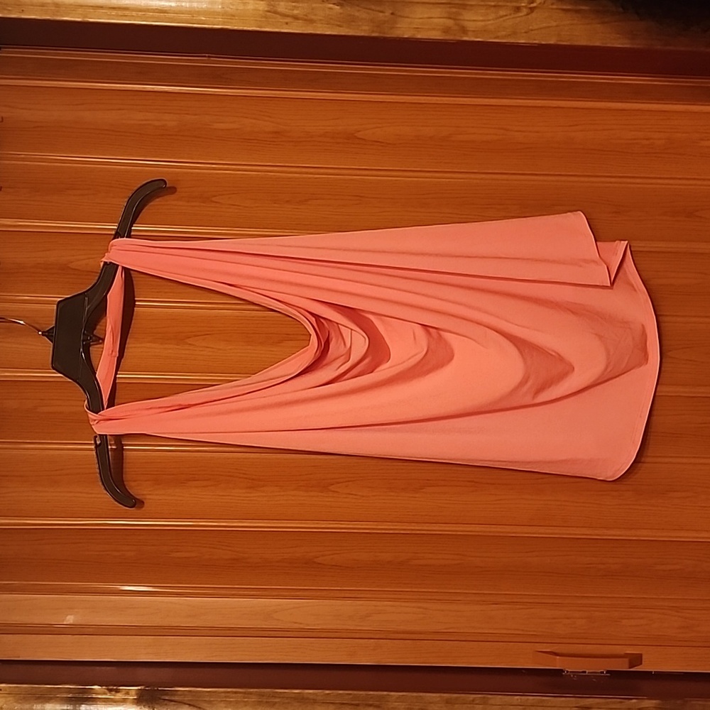 Coral halter top